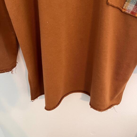 Lost Petal Linens Tunic Womens Sz Large Long Sleeve Lagenlook Top Distress Artsy - Picture 5 of 10